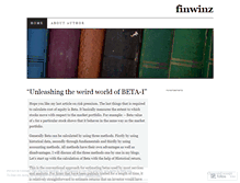 Tablet Screenshot of finwinz.wordpress.com