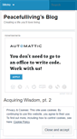 Mobile Screenshot of peacefulliving.wordpress.com