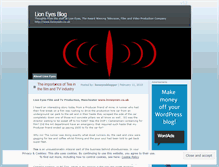 Tablet Screenshot of lioneyesblog.wordpress.com