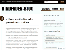 Tablet Screenshot of bindfaden.wordpress.com