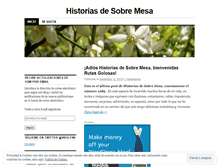 Tablet Screenshot of historiasdesobremesa.wordpress.com