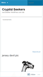 Mobile Screenshot of cryptidseekers.wordpress.com