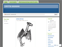 Tablet Screenshot of cryptidseekers.wordpress.com