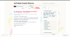 Desktop Screenshot of futbolgratisdirecto.wordpress.com
