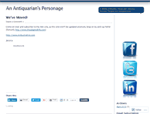 Tablet Screenshot of anantiquarianspersonage.wordpress.com