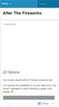 Mobile Screenshot of afterthefireworks.wordpress.com