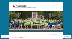 Desktop Screenshot of luresidencelife.wordpress.com