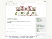 Tablet Screenshot of donelsoncoc.wordpress.com