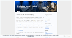 Desktop Screenshot of infinitemonkeyproject.wordpress.com