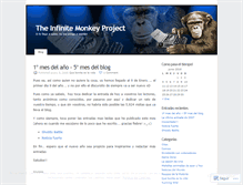 Tablet Screenshot of infinitemonkeyproject.wordpress.com