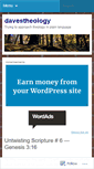 Mobile Screenshot of davestheology.wordpress.com