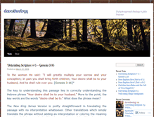Tablet Screenshot of davestheology.wordpress.com