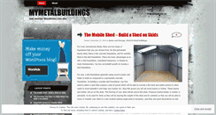 Desktop Screenshot of mymetalbuildings.wordpress.com