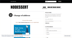 Desktop Screenshot of nodessert.wordpress.com