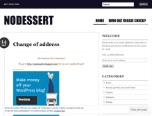 Tablet Screenshot of nodessert.wordpress.com