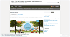 Desktop Screenshot of onlinerealtortips.wordpress.com