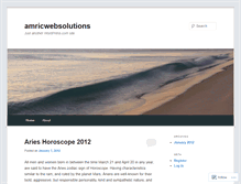Tablet Screenshot of amricwebsolutions.wordpress.com