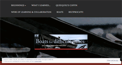 Desktop Screenshot of boats4difficulttimes.wordpress.com