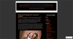 Desktop Screenshot of antoniachristiansonevents.wordpress.com