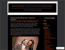 Tablet Screenshot of antoniachristiansonevents.wordpress.com