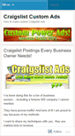 Mobile Screenshot of craigslistcustomads.wordpress.com