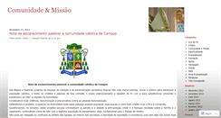 Desktop Screenshot of comunidadeemissao.wordpress.com