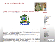 Tablet Screenshot of comunidadeemissao.wordpress.com