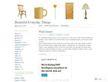 Tablet Screenshot of beautifuleverydaythings.wordpress.com