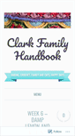 Mobile Screenshot of clarkfamilyhandbook.wordpress.com