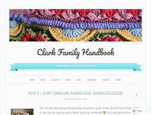 Tablet Screenshot of clarkfamilyhandbook.wordpress.com