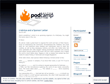Tablet Screenshot of podcamp.wordpress.com