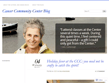 Tablet Screenshot of cancercommunitycenter.wordpress.com