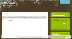 Desktop Screenshot of nessasays.wordpress.com