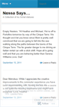Mobile Screenshot of nessasays.wordpress.com
