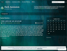 Tablet Screenshot of darkascension.wordpress.com