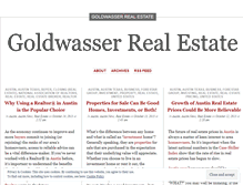 Tablet Screenshot of goldwasserrealestate.wordpress.com