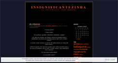 Desktop Screenshot of insignificantezinha.wordpress.com