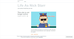 Desktop Screenshot of lifeasnickstarr.wordpress.com