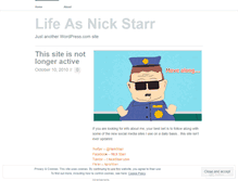 Tablet Screenshot of lifeasnickstarr.wordpress.com