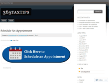 Tablet Screenshot of 365taxtips.wordpress.com