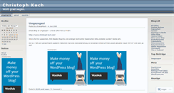 Desktop Screenshot of christophkoch.wordpress.com