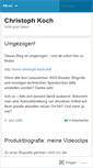 Mobile Screenshot of christophkoch.wordpress.com