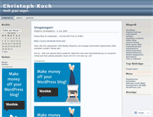 Tablet Screenshot of christophkoch.wordpress.com