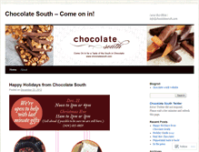 Tablet Screenshot of chocolatesouth.wordpress.com