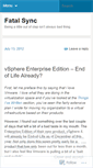 Mobile Screenshot of fatalsync.wordpress.com