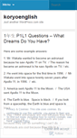 Mobile Screenshot of koryoenglish.wordpress.com