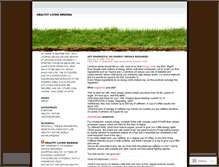 Tablet Screenshot of healthylivingaz.wordpress.com