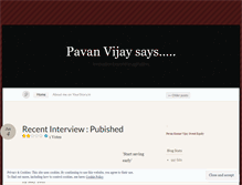 Tablet Screenshot of pkvijay.wordpress.com