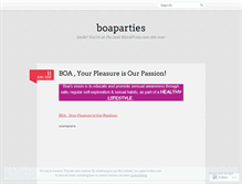 Tablet Screenshot of boaparties.wordpress.com