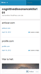 Mobile Screenshot of cognitivedissonancekilla101.wordpress.com